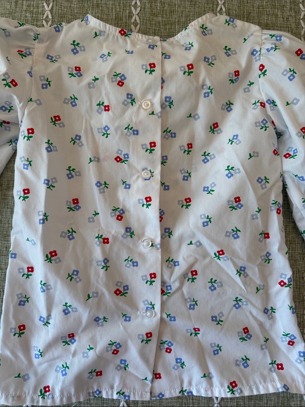 The Beaufort Bonnet Company White Floral Bow-Front Blouse - Picture 5 of 7